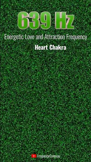 639 Hz + Green Noise | Energetic Love and Attraction Frequency | Heart Chakra #short