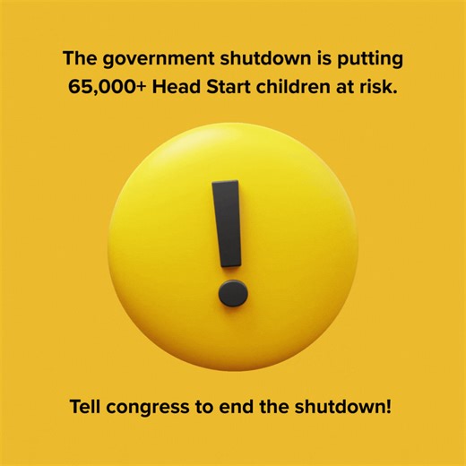66K views · 251 reactions |  The shutdown is putting 65,000+ Head Start children at risk. By Nov 1,134 programs could face closure. Congress must act NOW to end the shutdown and protect Head Start.  Tell Congress: PROTECT HEAD START → https://lnkd.in/gWb5m34v #StandForHeadStart #HeadStart #EarlyChildhoodEducation | National Head Start Association | Facebook