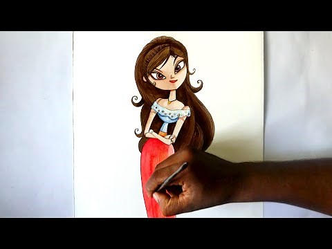 how to draw maria from book of life