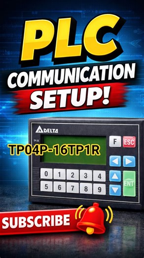 TP04P PLC Cum HMI communication in hindi | Delta PLC communication in hindi | #TP04P | #shorts #plc