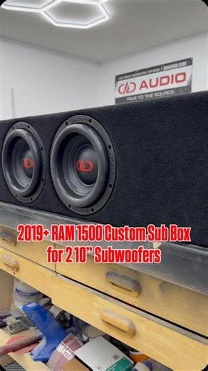 2.6K views · 189 reactions | Our Solution for the 2019+ RAM 1500. Custom Ported Box for 2 10” DD Audio 710F Subs. 2.5 cubic ft net volume tuned to 35hz. #carstereo #caraudio #truckaudio #ramtruck #basshead | Superior Sounds | Facebook