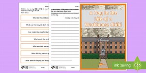A Day in the Life of a Workhouse Child Worksheet