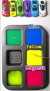 😍🎨 Mix the three colors Blue + Magenta + Yellow to create truly surprising and interesting colors.