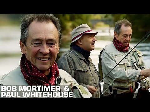 Fishing For Wild Brown Trout on The River Usk | Gone Fishing | Bob Mortimer & Paul Whitehouse