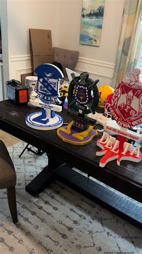 Custom 3D-Printed Shields for Omega Psi Phi Fraternity