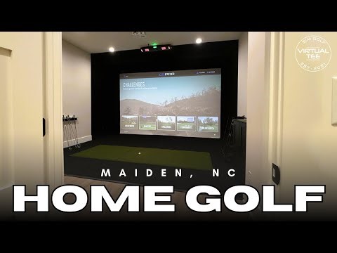 Luxury Indoor Golf Simulator for Home | Virtual Tee Custom Install