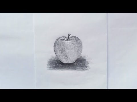 How to draw an apple | Easy pencil shading tutorial