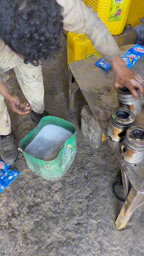 163K views · 2K reactions | Process of Engine Piston Cleaning | Mechanical World #1 | Facebook