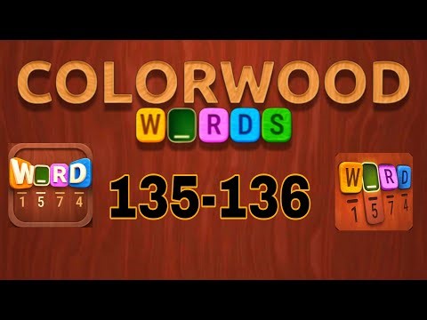 COLORWOOD WORDS Cryptogram level 135 136