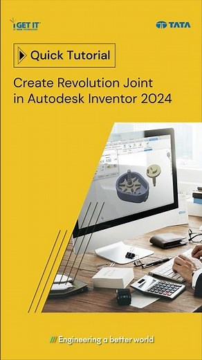 Create Revolution Joints in Autodesk Inventor. Watch the full video: https://tatatech.wiki/4bz9o6n