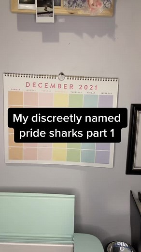 Part 1 of my shark collection! Restocking Dec 11 #sharks #bisexual #lesbian #rainbow #lgbtqia #lgbtq #transgender #cottoncandy #berryblast #sunset