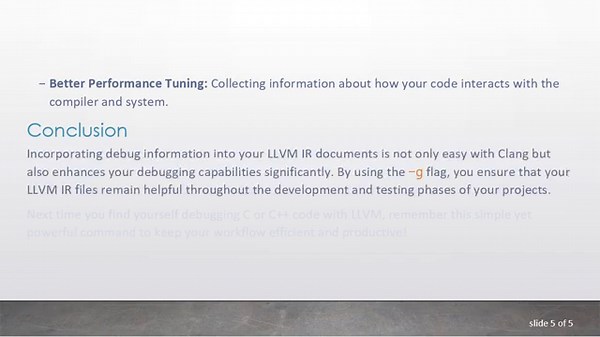 How to Emit Debug Information Using LLVM IR in Clang