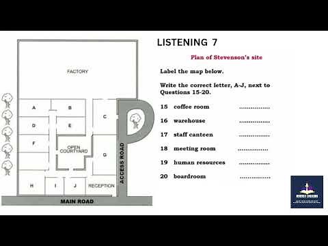 "Plan of Stevenson's site" IELTS Listening🎧 Maps 🗺️ with answer Map labelling ‪@Rocket_English‬
