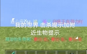 [我的世界]展示篇:击杀提示加附近生物提示