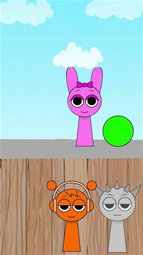 Help red find the Right Ball Color - Sprunki Color Ball Challenge