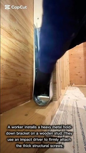 Securing Wood Framing With A Structural Hold-Down Bracket