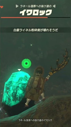 【ティアキン】ラネール湿原への抜け道のイワロック ゼルダの伝説ティアーズ オブザキングダムNintendo Switch 2 Edition #ティアキン #shorts