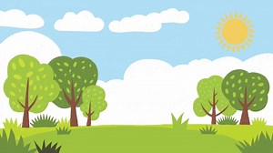 Download Cartoon Animated Summer Landscape Background for free