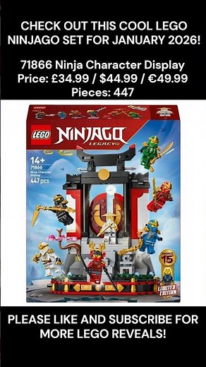 CHECK OUT THIS COOL LEGO NINJAGO SET : 71866 Ninja Character Display #lego #legoninjago