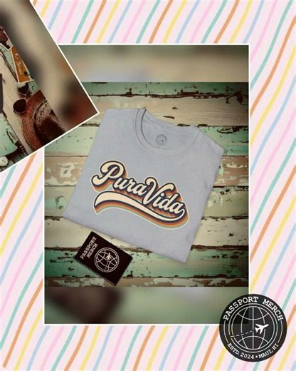Pura Vida (Classic 70s), Costa Rica T-Shirt