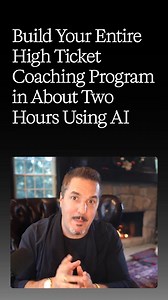 I'm going to help you build your entire high-ticket coaching offer in 3 hours or less... using AI. Not "brainstorm ideas." Actually BUILD it. Every module, every lesson, every game plan. This week, I'm hosting a $27 workshop where we do this TOGETHER. ✅ I'll give you my AI bot, prompts & templates (yours to keep) ✅ I'll walk you through mapping YOUR offer—live ✅ I'll show you the 4-step funnel that's working right now in 2026 You'll walk away with a done-for-you high-ticket offer. Click the link
