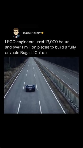 Raystonheem | insidehistory LEGO pulled off one of its boldest engineering feats in 2018, constructing a full-scale, drivable Bugatti Chiron made from... | Instagram