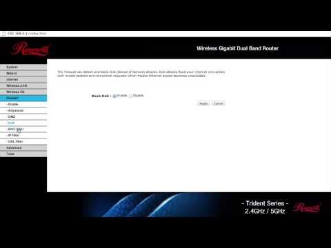 Rosewill T600N Wireless Router Control Panel Overview