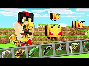 Crafteamos los ARCOS de MOBS en Minecraft (Abeja, Zombie, Dragón del End...) 😨