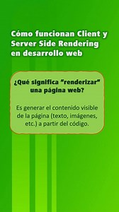 🌎 Hoy las páginas web pueden generar su contenido en el servidor o directamente en tu navegador. Este cambio en cómo se construyen aplicaciones web permitió crear experiencias más dinámicas e interactivas, pero también trajo nuevos desafíos para la velocidad y el SEO. Entender Client Side Rendering y Server Side Rendering es clave para la programación web actual. #programacion #programacionweb #programadores | Programación Desde Cero