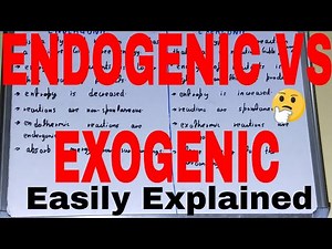 Endogenic vs Exogenic|Difference between endogenic and exogenic|Endogernic and exogernic difference