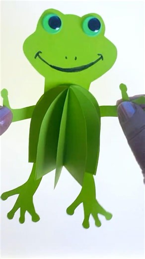 Ripped This Frog's Arm Off Before the Glue Dried 🐸😭 #diy #crafts #papercraft