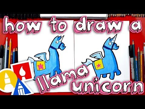 How To Draw Fortnite Unicorn Llama
