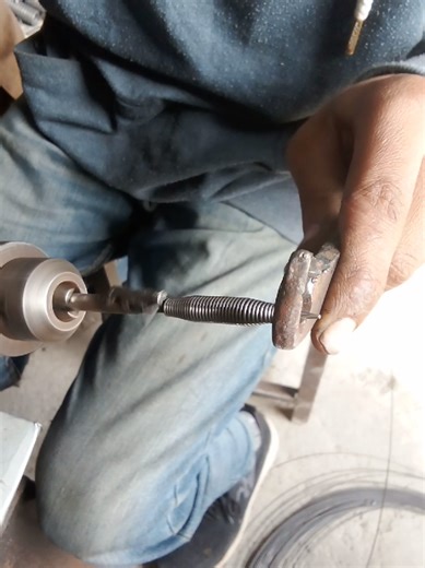 DIY Double Sided Taper Spring Making with a Hand Drill