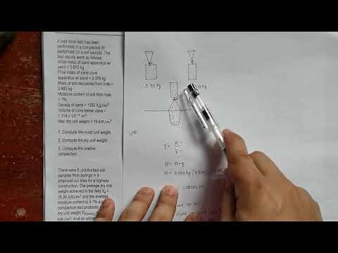 GEOTECHNICAL ENGINEERING - Soil Compaction Part 4 (Sand Cone Method)