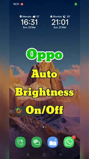 How to Turn ON Auto Brightness in OPPO 📱✨ (Easy Guide)