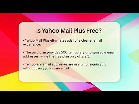 Is Yahoo Mail Plus Free? - TheEmailToolbox.com