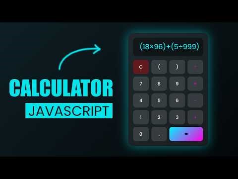 How to Create A Calculator Using HTML CSS and JavaScript