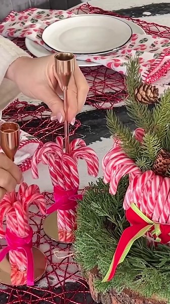 Grab some candy canes from Dollar Tree...