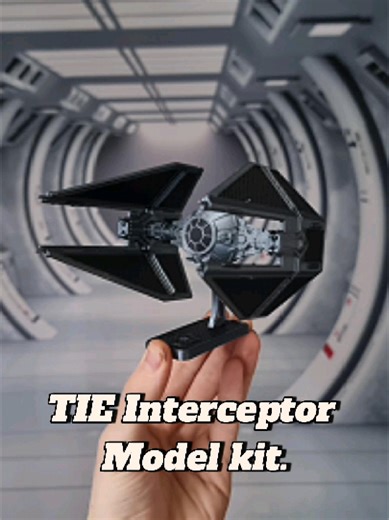 The link to buy this TIE interceptor Model Kit is in my bio. I made all the kit myself using 3D printer, It's not dropshiping #starwars #modelkit #gunpla #tieinterceptor