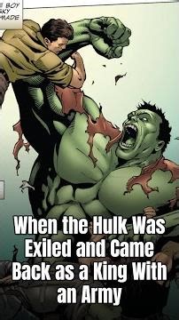 When the Hulk Was Exiled and Came Back as a King With an Army #Hulk #PlanetHulk #WorldWarHulk