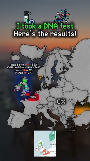 I took a DNA test. Here’s the results! #europe #geopolitics #mapping