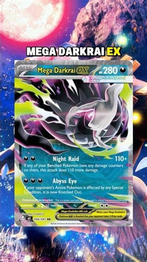 Mega Darkrai ex W/ Mega Gengar |Decklist | Pitch Black | Abyss Eye | Mega Evolution | Pokemon TCG