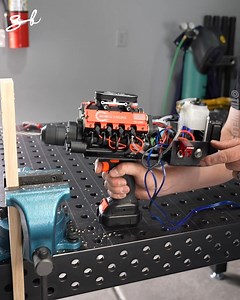 13M views · 52K reactions | This guy built a modified drill with an nitro V8 engine | Supercar Blondie | Facebook