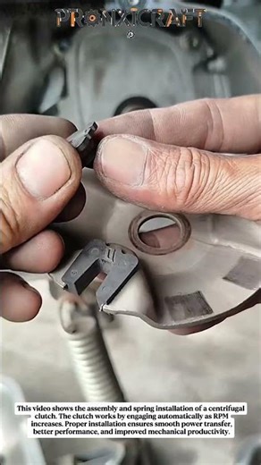 Centrifugal Clutch Assembly & Spring Installation | Mechanical Repair Process