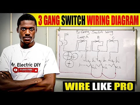 How to Wire 3-Gang Switch || 3 Gang Switch Wiring Diagram (Step-By-Step) @Mr.Electricdiy