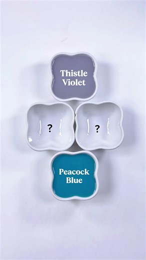 Let's Mixing Thistle Violet + Peacock Blue Color 😍 #colormixing #painting #art #artandcraft #art