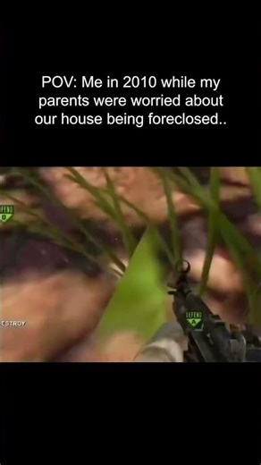 POV: Me playing black ops in 2010