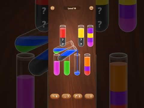 Water Sort Levels 13, 14, 15 Complete Gameplay 