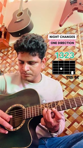 One Direction | Night Changes intro | Guitar Tutorial | #shortsfeed #shorts #guitar