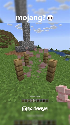 Mojang's Fence Designs Are Actually Broken #minecraft #shorts #wtf